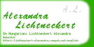 alexandra lichtneckert business card